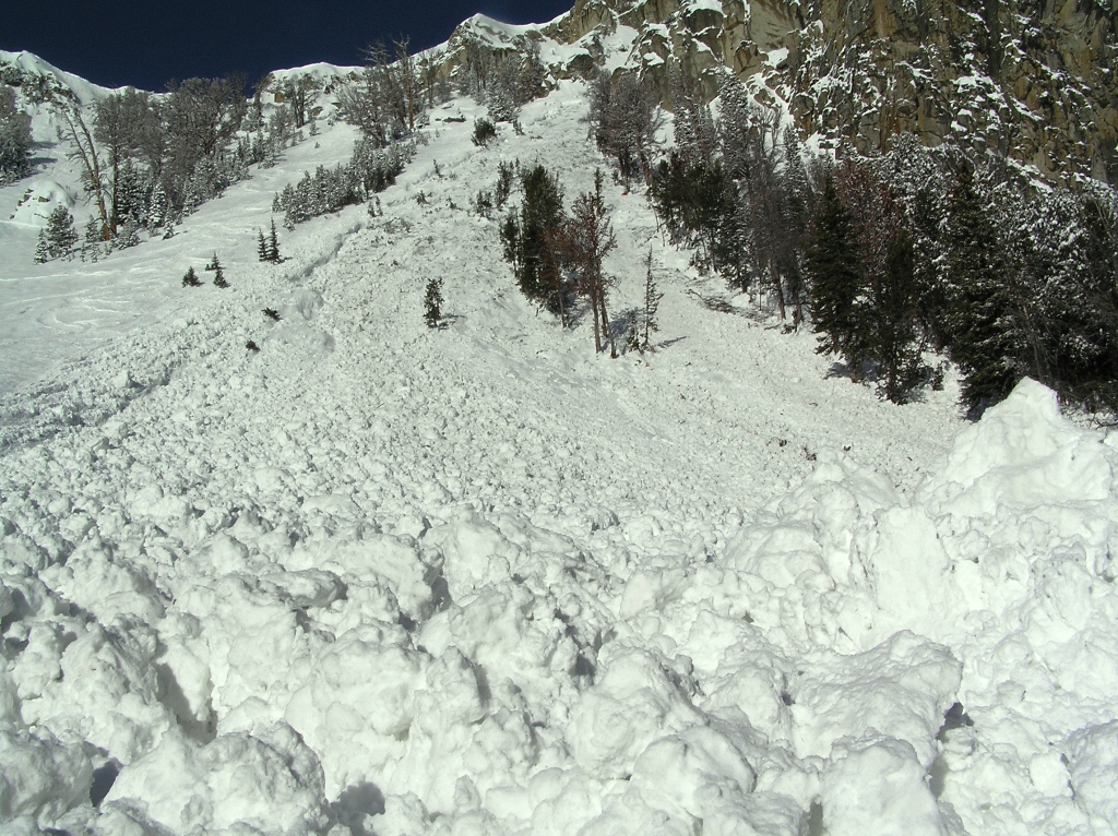 Yellowstone Club Wet Slab Avalanche