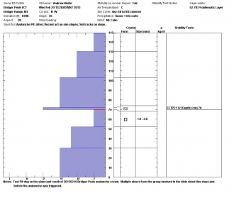 Bridger Peak Snowpit Profile