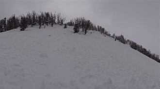 Human Triggered Avalanche Beehive Basin - 1/10/14